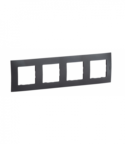 NOWE NILOE - RAMKA POCZWÓRNA GRAFITOWA (DARK GREY) LEGRAND NP114GR
