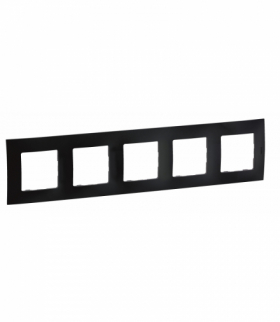 NOWE NILOE - RAMKA PIĘCIOKROTNA CZARNA (BLACK) LEGRAND NP115BK