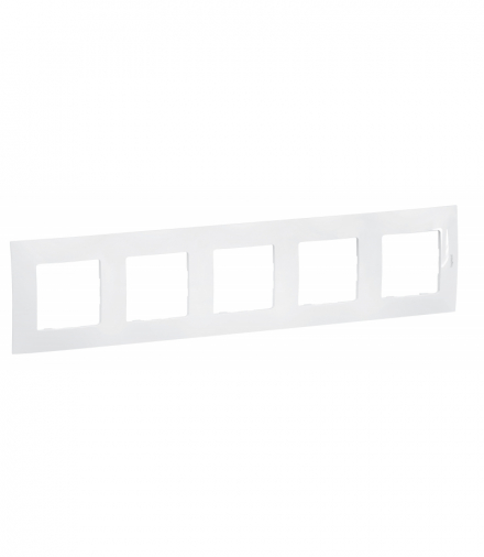 NOWE NILOE - RAMKA PIĘCIOKROTNA BIAŁA (WHITE) LEGRAND NP115WH