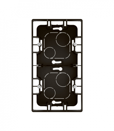 NOWE NILOE - PUSZKA NATYNKOWA PODWÓJNA CZARNA LEGRAND NP162BK