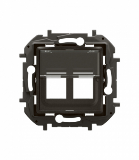 NOWE NILOE - ADAPTER DO ZŁĄCZY PODWÓJNYCH KEYSTONE CZARNY LEGRAND NP171BK