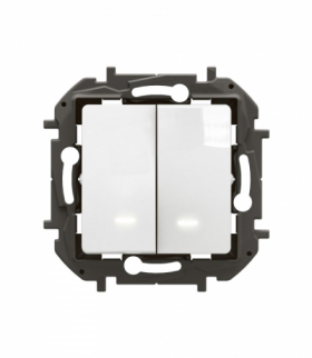 NOWE NILOE - ŁĄCZNIK ŚWIECZNIKOWY PODŚWIETLANY 10 AX BIAŁY LEGRAND NP2121WH