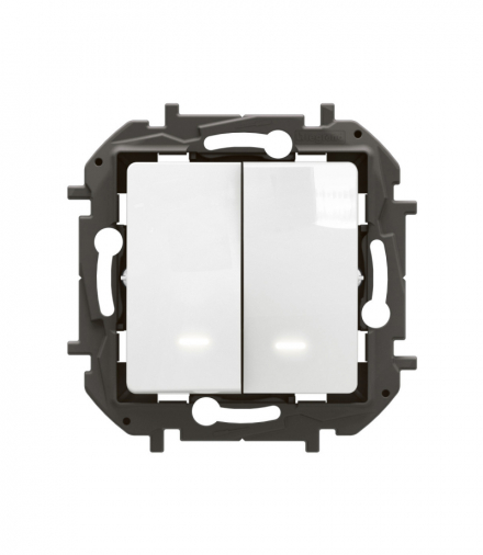 NOWE NILOE - ŁĄCZNIK ŚWIECZNIKOWY PODŚWIETLANY 10 AX BIAŁY LEGRAND NP2121WH