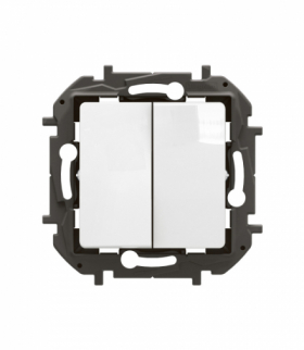 NOWE NILOE - PRZYCISK PODWÓJNY 6 A BIAŁY LEGRAND NP2320WH