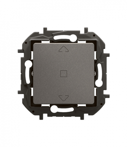 NOWE NILOE - PRZYCISK BEZPOŚREDNIEGO STEROWANIA ROLETAMI 6 A STALOWY LEGRAND NP2611MG