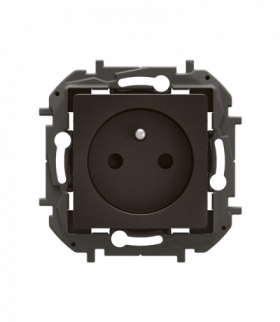 NOWE NILOE - GNIAZDO 2P+Z Z PRZESŁONĄ, ZACISKI AUTOMATYCZNE 16A - 250V~ CZARNE LEGRAND NP3100BK