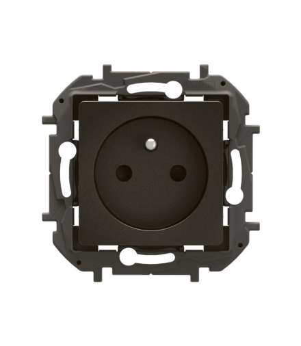 NOWE NILOE - GNIAZDO 2P+Z Z PRZESŁONĄ, ZACISKI AUTOMATYCZNE 16A - 250V~ CZARNE LEGRAND NP3100BK