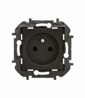 NOWE NILOE - GNIAZDO 2P+Z ZACISKI ŚRUBOWE 16 A - 250 V~ CZARNE LEGRAND NP3101BK