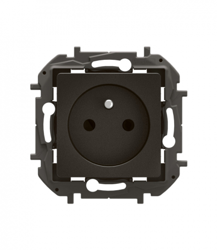 NOWE NILOE - GNIAZDO 2P+Z ZACISKI ŚRUBOWE 16 A - 250 V~ CZARNE LEGRAND NP3101BK