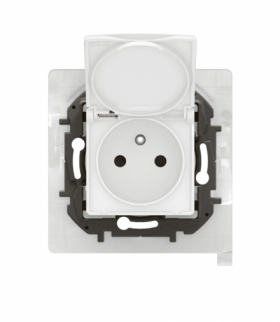 NOWE NILOE - GN 2P+Z Z PRZESŁONĄ IP44 ZACISKI AUTOMATYCZNE 16A-250V~ BIAŁE LEGRAND NP3108WH