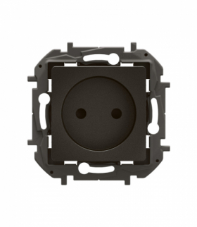 NOWE NILOE - GNIAZDO SCHUKO 2P Z PRZESŁONĄ, ZACISKI ŚRUBOWE 16A -250V~ CZARNE LEGRAND NP3199BK