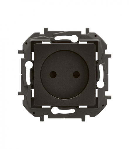 NOWE NILOE - GNIAZDO SCHUKO 2P Z PRZESŁONĄ, ZACISKI ŚRUBOWE 16A -250V~ CZARNE LEGRAND NP3199BK