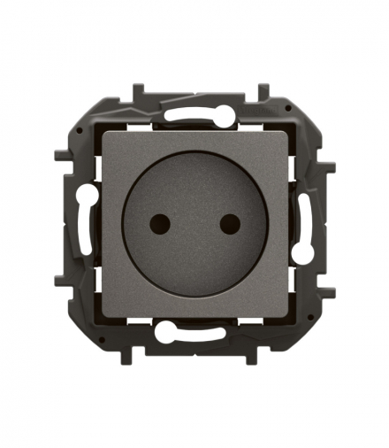 NOWE NILOE - GNIAZDO SCHUKO 2P Z PRZESŁONĄ, ZACISKI ŚRUBOWE 16A -250V~ STALOWE LEGRAND NP3199MG