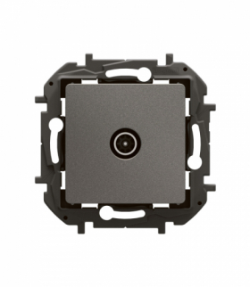 NOWE NILOE - GNIAZDO TV ZAKOŃCZENIOWE - MĘSKIE 10 DB STALOWE LEGRAND NP4104MG