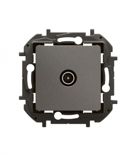 NOWE NILOE - GNIAZDO TV ZAKOŃCZENIOWE - MĘSKIE 10 DB STALOWE LEGRAND NP4104MG