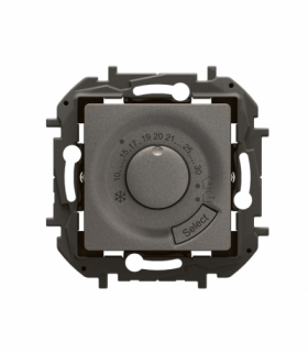 NOWE NILOE - TERMOSTAT ELEKTRONICZNY POKOJOWY STALOWY LEGRAND NP670MG