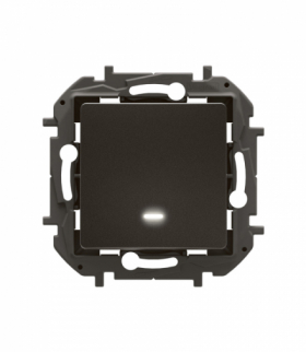 NOWE NILOE - ŁĄCZNIK SCHODOWY POJEDYNCZY PODŚWIETLANY 10 AX CZARNY LEGRAND NP2211BK