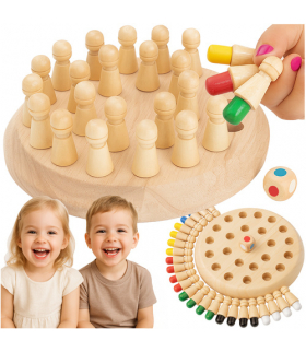 Szachy pamięciowe, drewniane Kruzzel 26251 18351