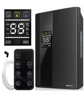 Osuszacz i oczyszczacz powietrza, pochłaniacz wilgoci, czarny, Ruhhy 26626 18355
