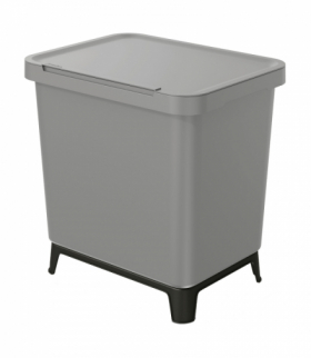 Kosz na śmieci SYSTEMA 29L, smooth gray Prosperplast CEN-81009