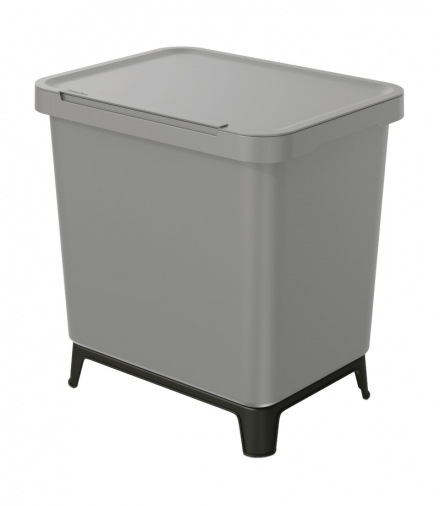 Kosz na śmieci SYSTEMA 29L, smooth gray Prosperplast CEN-81009