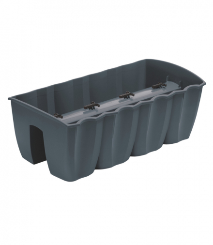 Doniczka balkonowa na balustradę DCRO600 18L, Antracyt, Prosperplast CEN-91964