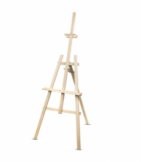 Sztaluga do malowania z regulacją wysokości, stabilne drewno bukowe, naturalne drewno eko, dla dorosłych i dzieci, profesjonalna 178 cm, WOODOK CEN-76936