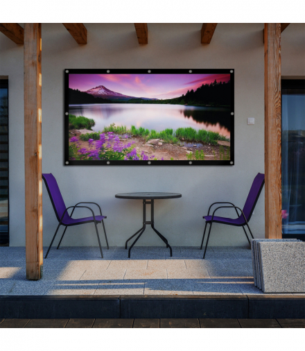 Ekran projekcyjny 84", 190x170cm, obramowanie 25mm, 16:9, haczyki do naciągu, MC-980 Maclean CEN-80466