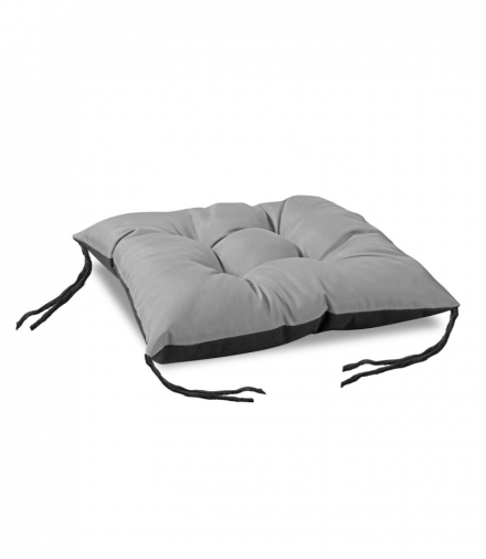 Poduszka ogrodowa szara na krzesło 42x42cm AIO CEN-83317