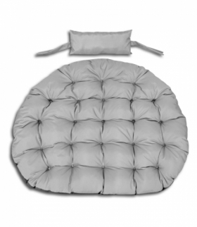 Poduszka ogrodowa szara bocianie gniazdo 120cm z zagłówikiem AIO CEN-83315