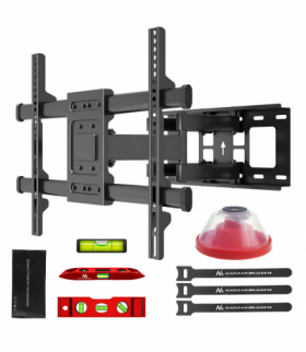 Uchwyt do TV, max VESA 600x400, 32-85", 60kg, regulacja kąta w pionie i poziomie, profil 65-390mm, czarny, MC-789 Maclean CEN-89273