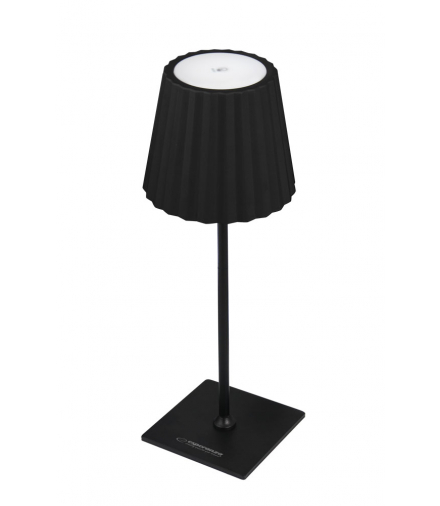 Lampka stołowa, biurkowa, nocna LED Turais 3000/4500/6000K, ładowalna USB-C, wys. 40cm czarna Esperanza ESP-ELD120K