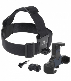 Sportowa opaska na głowę Maclean, obrotowa, do telefonu, aparatu, kamer GoPro i innych, uniwersalna, MC-448 Maclean CEN-81124