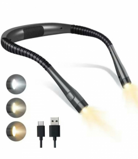 Lampka led na szyję do czytania czarna ATL DA244