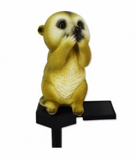 Niecodzienna, solarna lampa ogrodowa LED w kształcie świstaka, 6-8 godzin ciągłej pracy, 40cm, ATL ZD50U