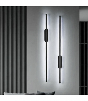 Lampa scienna czarna 100cm, 15W, 2000lm, 6000K (zimna biel), czarna ATL ZD116A