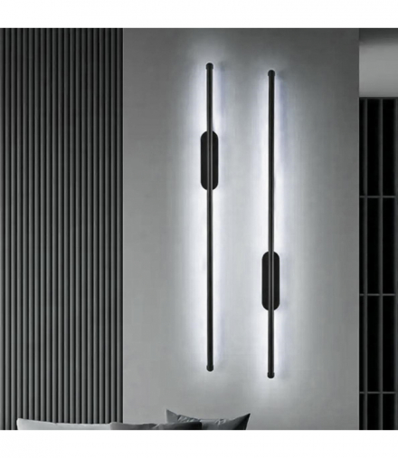 Lampa scienna czarna 100cm, 15W, 2000lm, 6000K (zimna biel), czarna ATL ZD116A