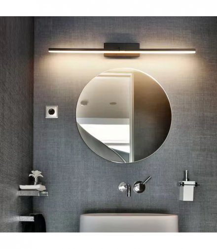 Lampa LED nad lustro 60cm, 12W, 1000lm, zimna biel, black ATL ZD122