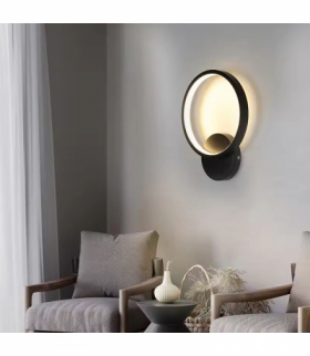 Kinkiet LED 12W, 1260lm, neutralna biel 4000K, czarny mat ATL ZD132