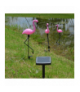 Zestaw 3 niecodziennych, solarnych lamp ogrodowych LED w kształcie flaminga, 6-8 godzin ciągłej pracy, 52.5cm, ATL ZD50K