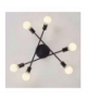 Lampa sufitowa wisząca Loft 6 ramion, czarna ATL ZD74N