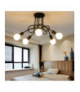 Nowoczesna lampa, żyrandol 5 ramion, E27, czarny ATL ZD74A