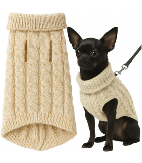 Ubranko dla psa/kota rozmiar S beżowe Purlov 26216 18375