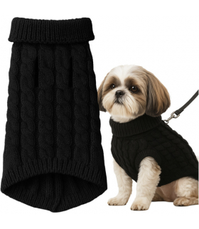 Ubranko dla psa/kota rozmiar L czarne Purlov 26218 18373