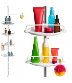 Półka łazienkowa pod prysznic, narożna i teleskopowa Ruhhy 26639 18377