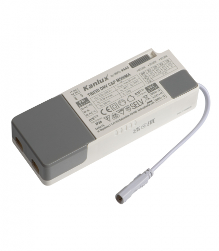 Zasilacz LED do opraw TIBERI DRV C&P M 21W, 500mA biały Kanlux 26384