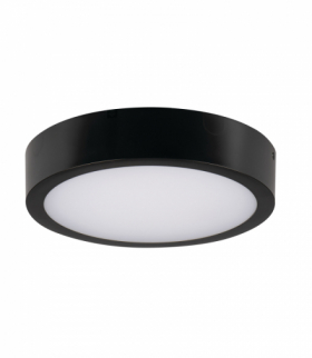 Plafoniera LED, hermetyczna IP66, DABER 12-20W, 2560lm, CCT - 3000/3500/4000K, B czarny, Gwarancja 5 lat Kanlux 39026