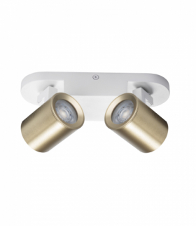 Oprawa ścienno-sufitowa LAURIN EL-2I W-G biały / złoty GU10 Kanlux 38965