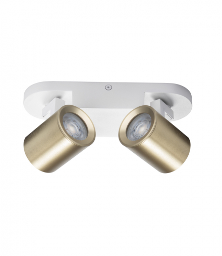 Oprawa ścienno-sufitowa LAURIN EL-2I W-G biały / złoty GU10 Kanlux 38965