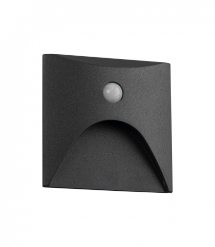 Oprawa przyschodowa LED EXIN LED PIR L GR-WW, 3000K, szary Kanlux 39131